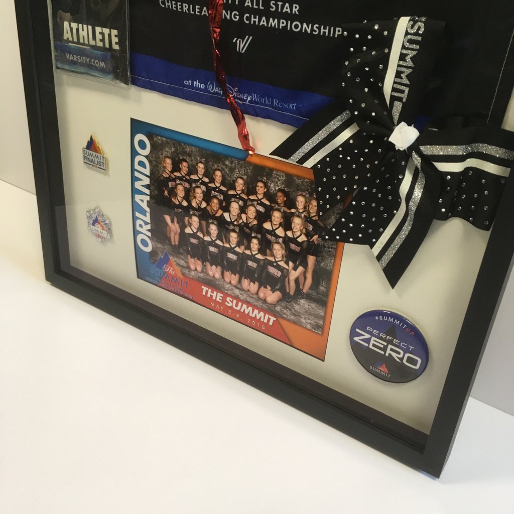 UckFramingCo's tweet photo. Here’s a Cheerleading display frame we put together recently #cheerleading #displayframe #boxframe #customframing https://t.co/GJBJazXwM2