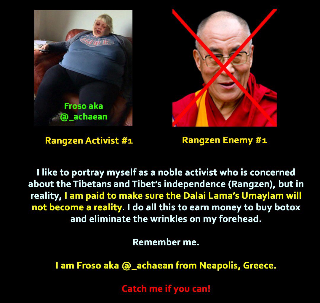 _TibetanZone's tweet photo. The Dalai Lama keeps going on and on about his stupid Middle Way Policy. Well you know what? #ColouredLivesMatter

#FreeTibet #DalaiLama #DalaiLamaIsWrong #RangzenForever #Tibetans #Rangzen #humanrights #HumanRightsAbuses #HumanRightsViolations https://t.co/Zmd8m66jdP