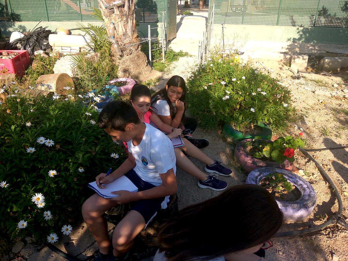D_MaestroTorres's tweet photo. Comenzamos la semana #dibujando al #natural en nuestro #huertoescolar. #PlasticaVisual #ESTASENMI https://t.co/u8PLhRh7lF
