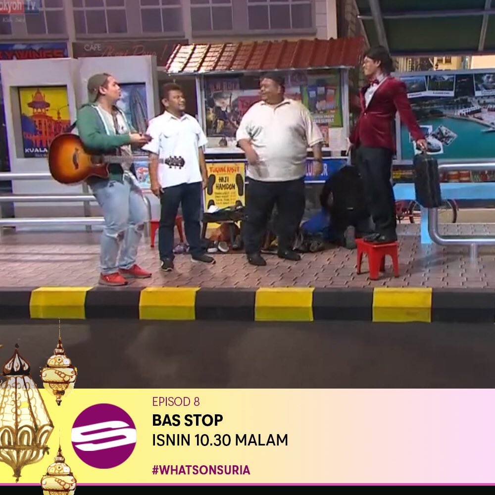 Mediacorp_Suria's tweet photo. #WhatsOnSuria: Jangan terlepas untuk bergelak ketawa bersama para selebriti sitkom Nabil Ahmad, Ebby Yus, Sherry Alhadad, Ippo Hafiz, Angah Raja Lawak serta artis undangan Joey Daud dalam Bas Stop, 10.30 malam ini di Suria! #BasStop https://t.co/nyqQoKYmLf