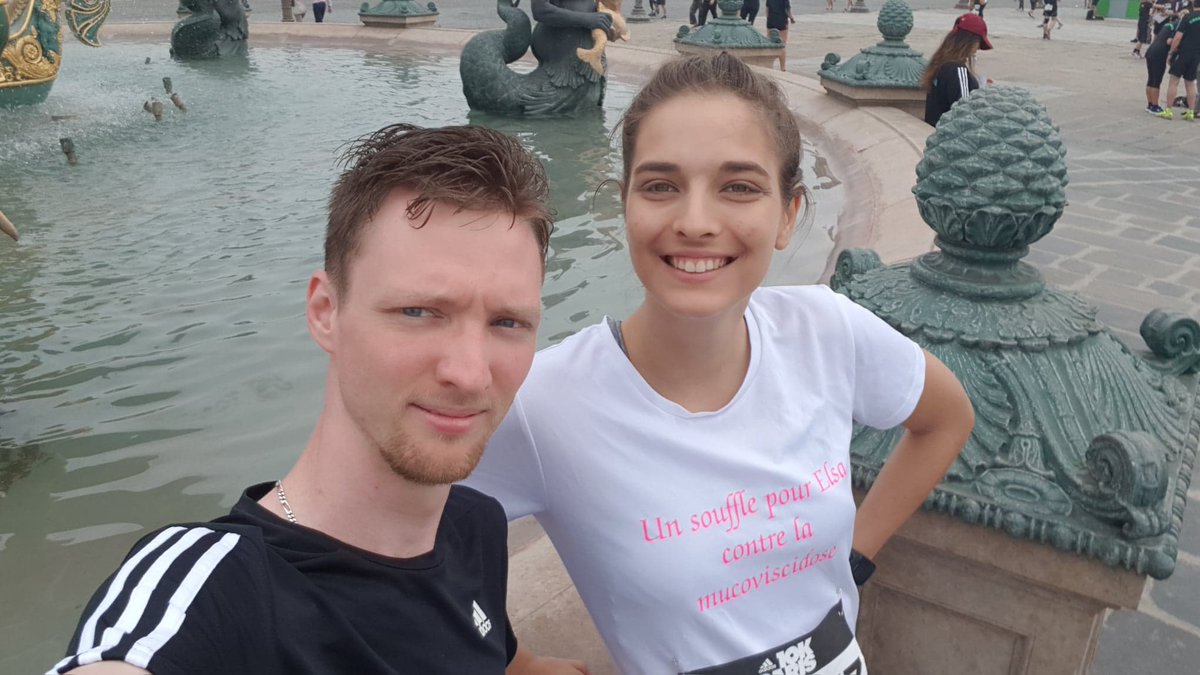 JecourspourElsa's tweet photo. Adidas 10km Paris pour Tata Fio et Antoine ! 1ere course parisienne pour le dossard d'Elsa 💪
 Bravo, on ne lâche pas le combat et on fait parler un maximum de la maladie sur les courses 💪 
#mucoviscidose #running #10kAdidas #RunWithParis  #runwithgrandparis #ensemble #Paris https://t.co/1QftKtqkRZ