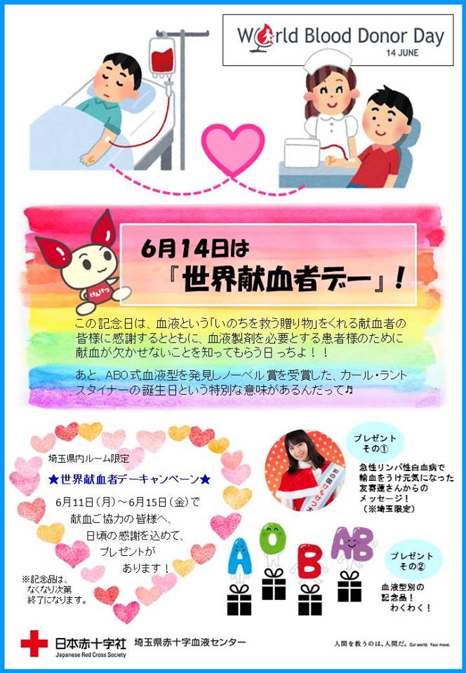 世界献血者デー