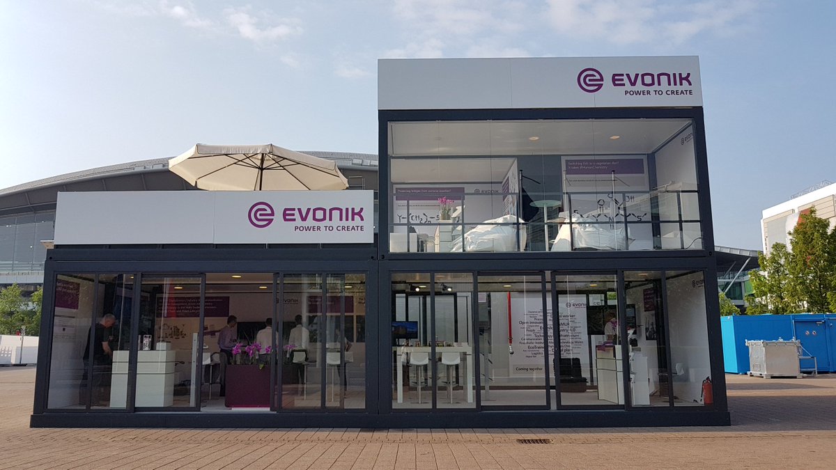 #ACHEMA 2018 Set up is ready! Come and see us at the #Evonik booth (F1, A27). We are happy to see you! #achema2018