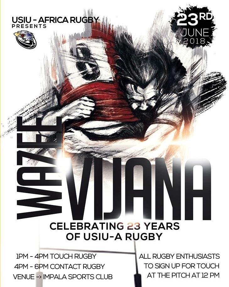 USIwho's tweet photo. Wazee Vijana is here!!! Ready for some rugby, reunion and fun?? Mark your dates!!! #usiurugby #usiumartials #usiu #wazeevijana https://t.co/PS6AcbiuUQ
