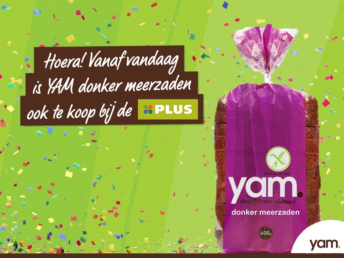YAM glutenvrij on Twitter "De glutenvrije YAM familie wordt steeds