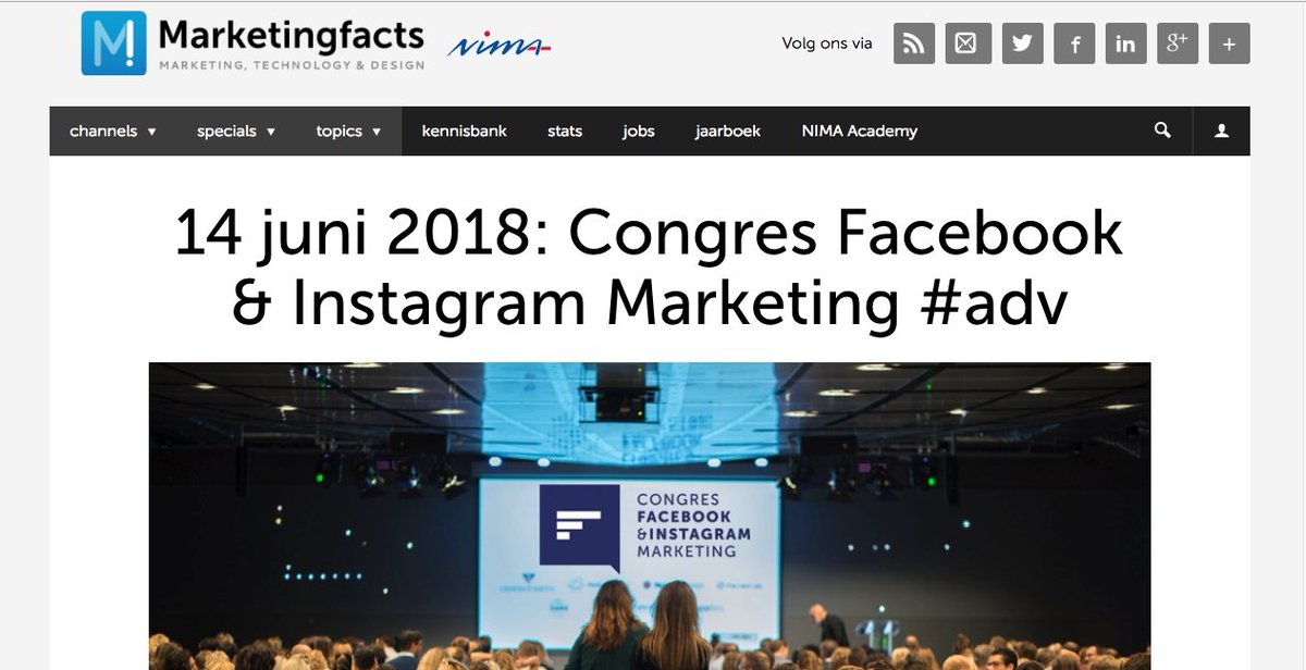 Sterkjr's tweet image. Toch mooi om een clean en krachtig logo terug te zien op oa:
@Marketingfacts , @Frankwatching @LikeconomicsNL &amp;amp; @entopic

14 juni Congres Facebook &amp;amp; Instagram Marketing, Jaarbeurs Utrecht!
#facebook #CFIM #Utrecht #instagram #socialmedia #datissterk
