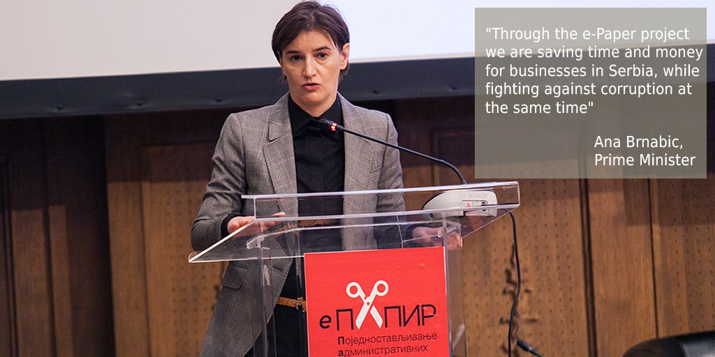 PwC_Serbia's tweet photo. Veoma bitno opažanje premijerke Srbije @anabrnabic o #uticaju @SerbianGov e-papir projekta, podržanog od strane @GOVUK #GoodGovernanceFund  @JointGGF @ukinserbia @CEPBelgrade #UKAid #epapir https://t.co/UOC8xfY2nZ