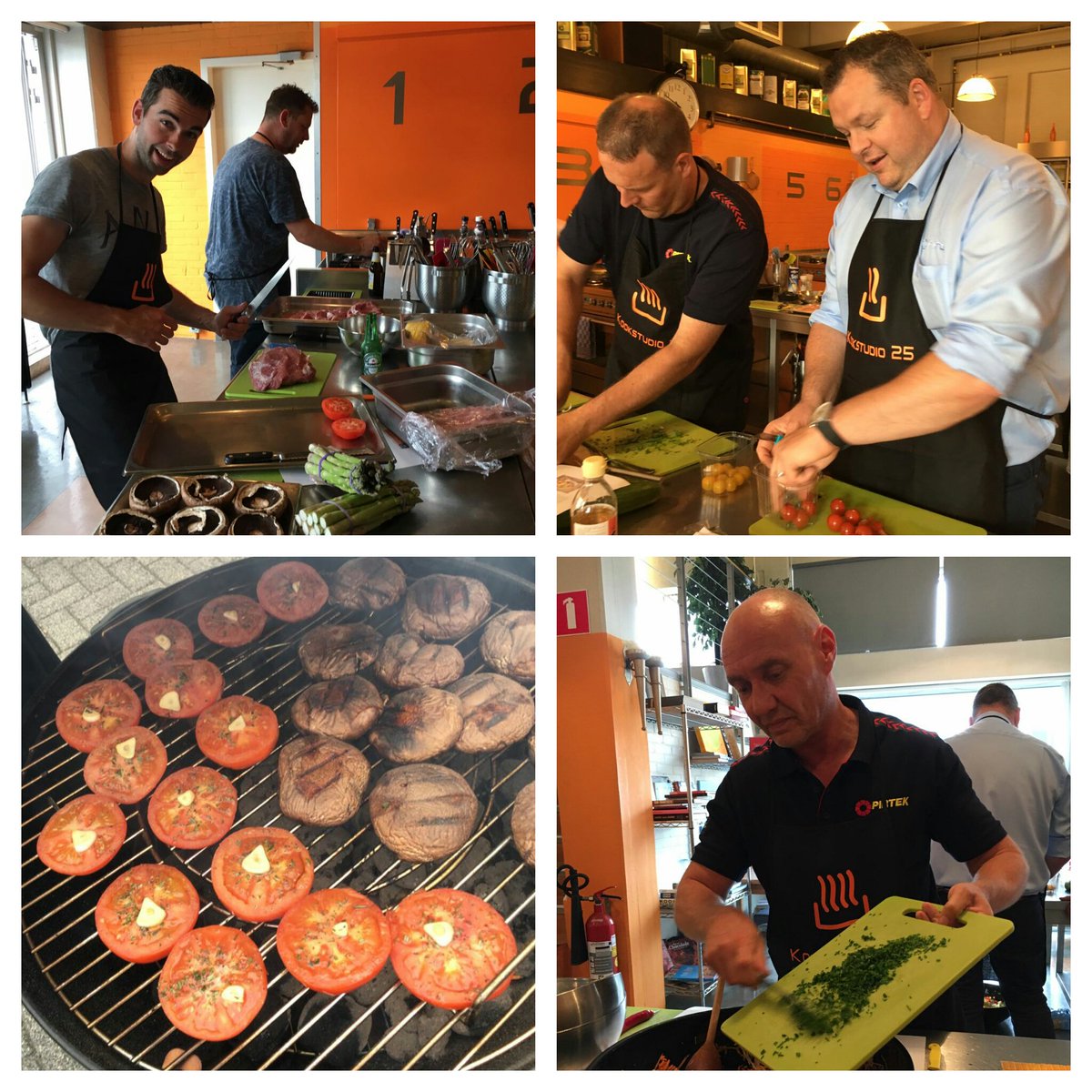 PirtekBeneluxBV's tweet photo. Impressie van #Pirtek #Centermanager-dag. Na bijpraten en technische instructies ook tijd voor de creatieve kok in ons! #Pirtekmannen houden niet alleen van #Hydrauliekolie! :-)
#Pirtek #Hydrauliek #Hydrauliekolie #leukwerk https://t.co/sZy9H87e8U