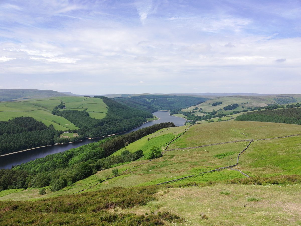MrRichardC's tweet photo. Fantastic weekend backpacking in Dark Peaks in Peak District. Round Derwent & Howden Edge, high above Ladybower Reservoir, wild camp near the head of Derwent River, a refreshing morning #WildSwim at Slippery Stones on Derwent, then return via Alport Castles #WalkingWild #Nature https://t.co/yFbQIaCTQW