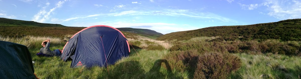MrRichardC's tweet photo. Fantastic weekend backpacking in Dark Peaks in Peak District. Round Derwent & Howden Edge, high above Ladybower Reservoir, wild camp near the head of Derwent River, a refreshing morning #WildSwim at Slippery Stones on Derwent, then return via Alport Castles #WalkingWild #Nature https://t.co/yFbQIaCTQW