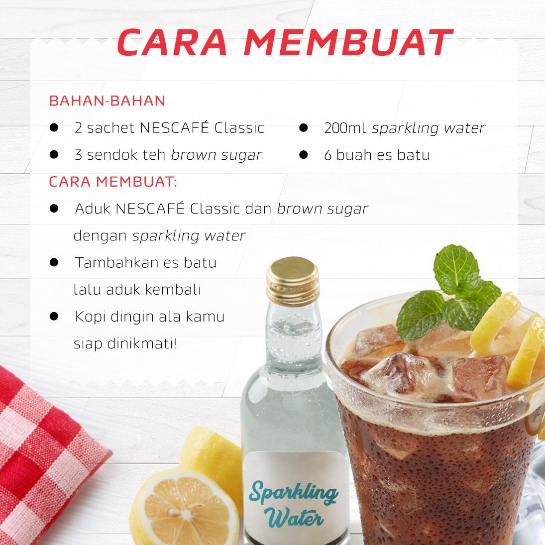 Buka puasa cari yang segar? Coba resep segar dan dingin dari Nescafè, Sparkling Iced Coffee!
#NescafeCoolTreat #ItAllStartsWithaNESCAFE