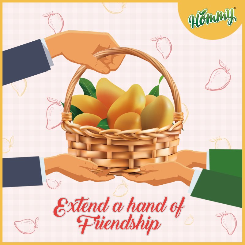 HommyJuice's tweet photo. In a majority of cultures worldwide, giving someone a basket of Mangoes is considered as extending a hand of friendship. Tag someone whom you would gift a basket of mangoes. #MangoDelight #HommyMangoDelight #KeepItSimpleKeepItReal https://t.co/un4S9DlmYh