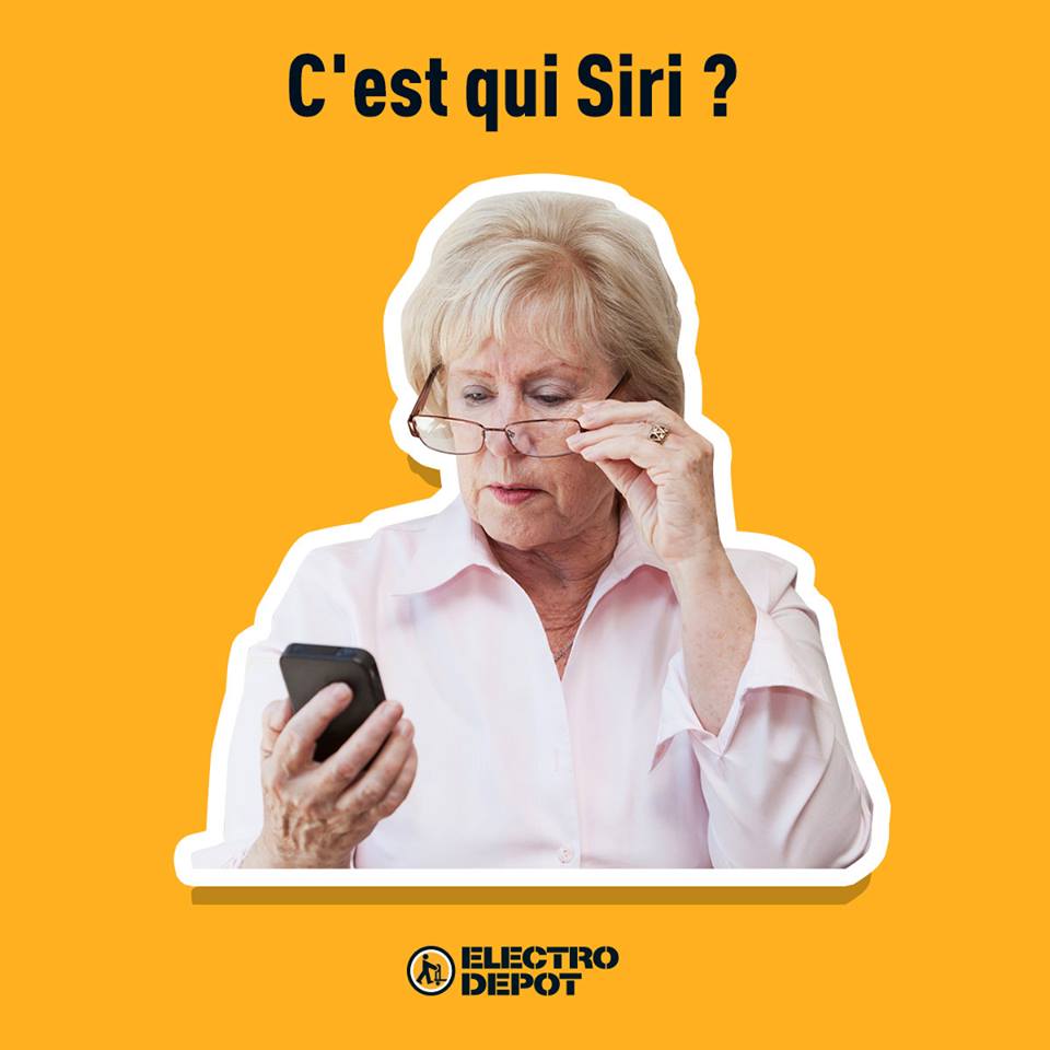 Quand ta grand-mère achète un smartphone … 😅
#humour #lundi #electrodepot