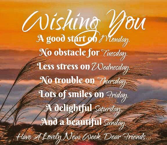 Beautiful New Week Quotes ❤️ Heather ❤️ On Twitter: "💛Have A Lovely New Week Tweethearts  💛Live💛Love💛Laugh💛Just Be Happy 💛Xx Https://T.co/5Sjqxznopb" / Twitter