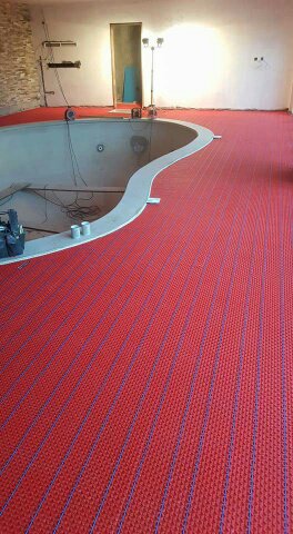 Warmup_Plc's tweet photo. Check out this fantastic indoor swimming-pool surround installation featuring poolside flooring heated by our #DCMPRO system. 
Great work @tonysmith365 
#underfloorheating #swimmingpool #summerscoming https://t.co/SqiW5As64t