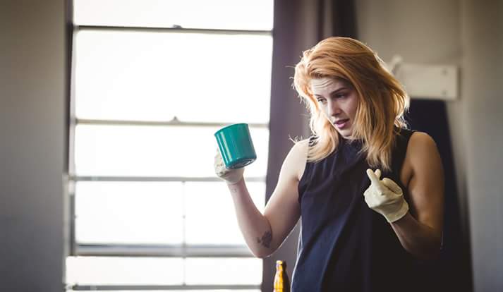 GreekEmBetts1's tweet photo. Emily on the rehearsals of her new theatrical play, #Reborning. #EmBetts. https://t.co/83MiVkua72