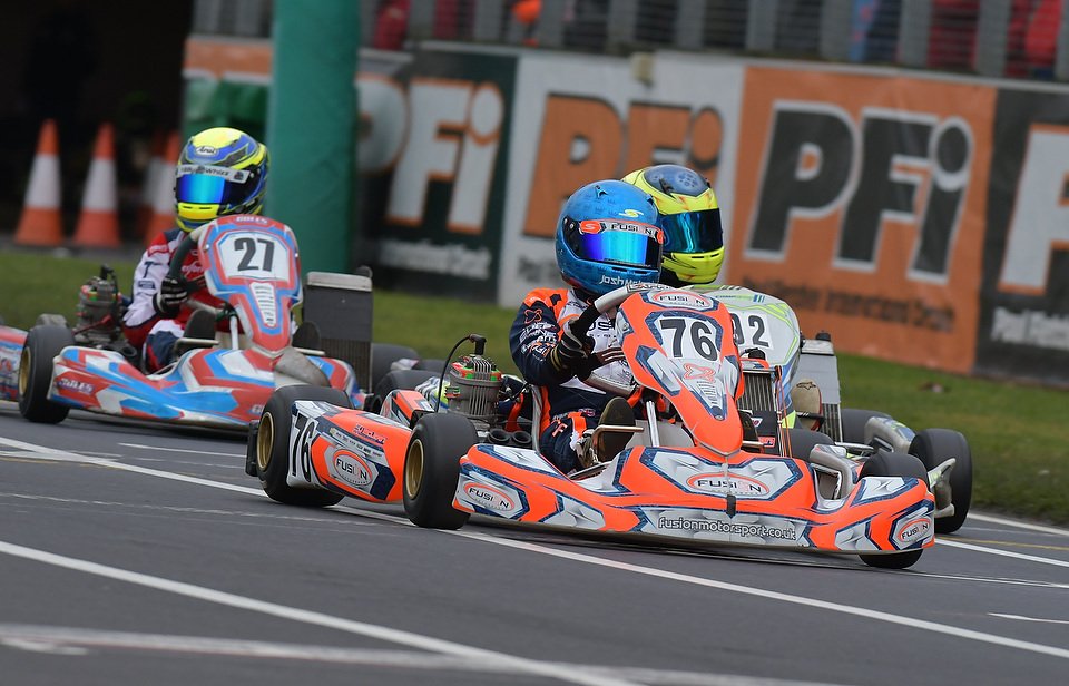 Great wins for Freddie Slater and Joshua McLean yesterday in the LGM Cadet and Mini X30 finals at <a href="/OfficialHKRC/">HKRC</a>. 
#FusionMotorsport #1Team1Result