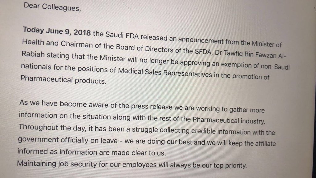 Ph_Saudization's tweet image. #باسم_الصيادله_شكرا_وزير_الصحه 
 ايميلات مدراء أهم شركات الأدوية لموظفيهم ردا على قرارSFDA بنفس الصيغة والكلمات،، لوبيات حقيقية ضد مصالح الوطن وأبناءه
@Ahmed_S_Alrajhi
 @tfrabiah
 @aljadhey
 @ialjuffali
 @kabalkhail22 
 @aymanaabdo