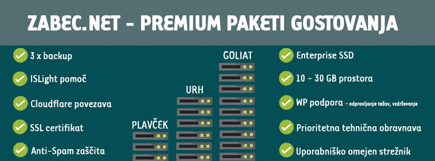 Zabecnet's tweet image. Vi zgradite izjemno spletno stran, mi pa bomo poskrbeli za brezhibno delovanje. zabec.net/gostovanje/pre…
 #Wordpresshosting #premiumhosting #premiumsupport #website