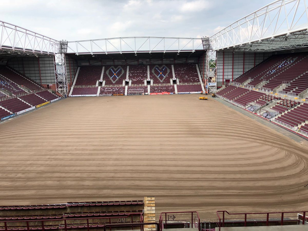 strigroup_'s tweet photo. Rootzone on and ready to seed. Great effort with such a tight programme. #TynecastlePark @JamTarts #tynecastle โฝ๏ธ https://t.co/Xe77gYhFHv
