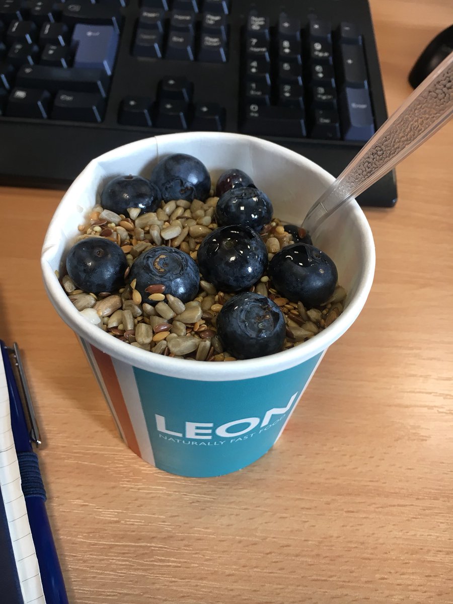 Was looking forward to my dairy free Red Ruby #porridge at @leonrestaurants . Instead I get a dairy porridge with seeds. Thanks #Leon ...