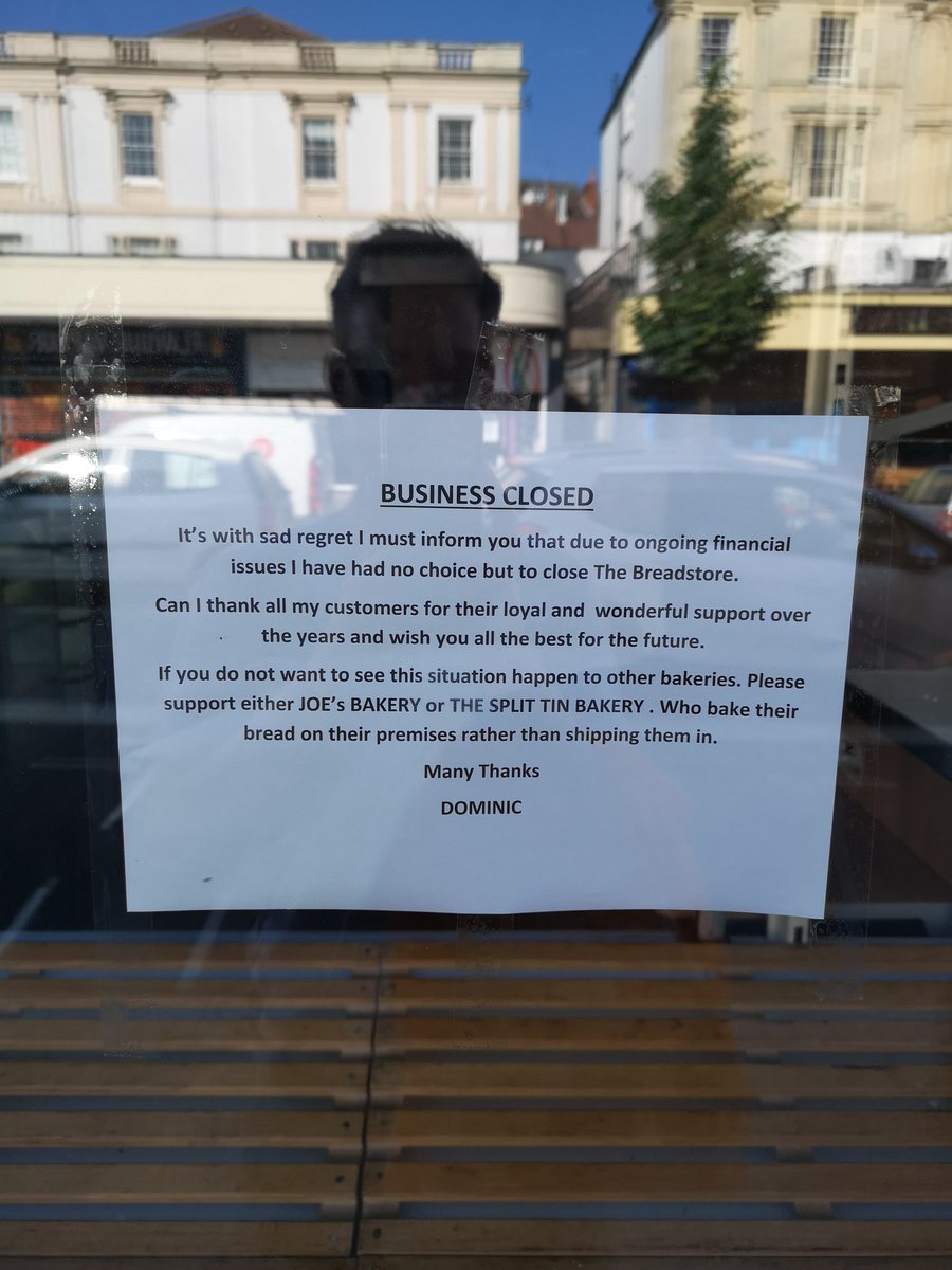 There goes The Breadstore. Shop local people, #GloucesterRoad needs all the help it can get