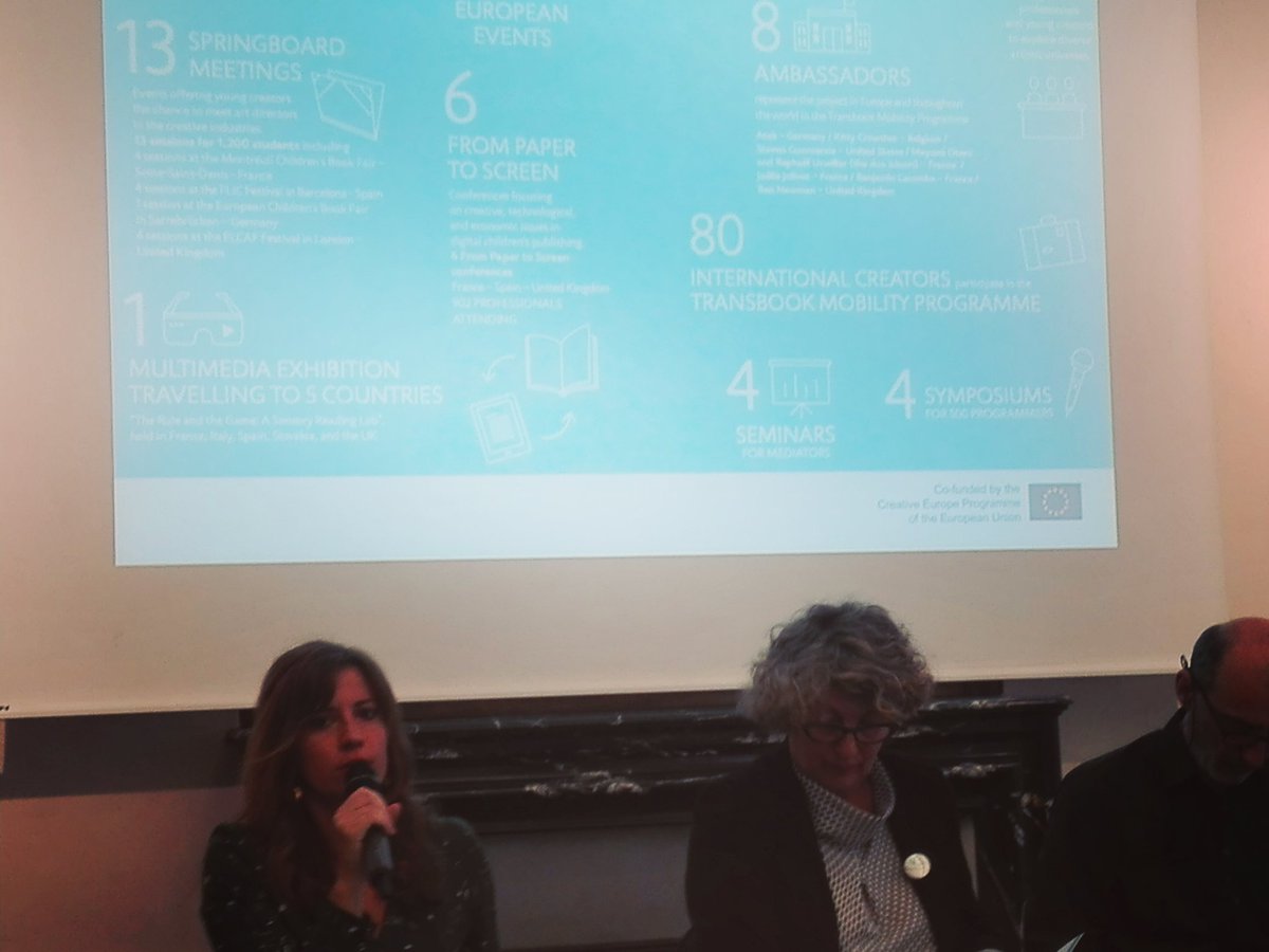 TransbookEU's tweet photo. During 4 years and through a network of 7 partners @TransbookEU hosted 170 events, 40 #masterclasses and helped 80 #creators to showcase their work in #Europe. https://t.co/Y9OsFkHxDg