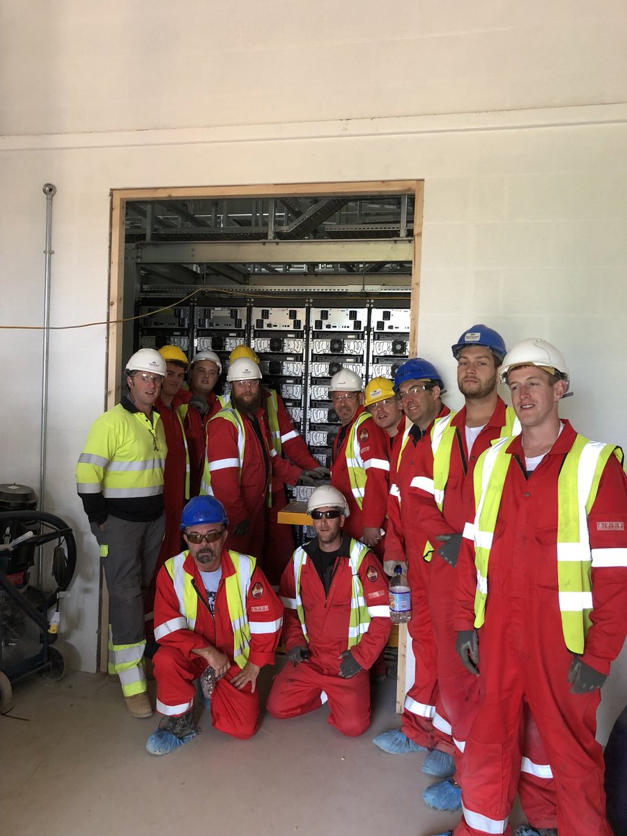 PELelec's tweet photo. Well done to our lads in completing the last battery on our BESS Project. Location - Top Secret! https://t.co/AxNQoIT3t1