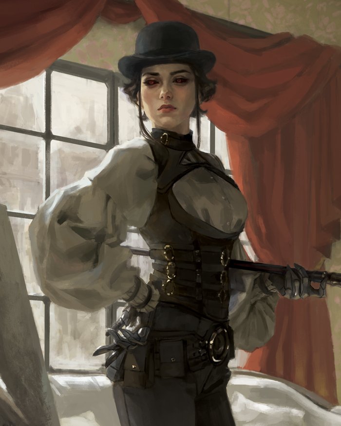 Here's a peek at my Yesteryear Comics variant cover for Lady Mechanika: La Belle Dame San...