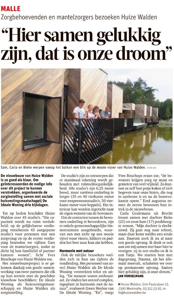 First_eu's tweet image. "Het is niet omdat je zorgbehoevend bent dat je geen menswaardig bestaan mag leiden". Dat was en is vandaag nog steeds het motto van Huize Walden. Destijds opgestart door de grootvader van onze CEO, Michel Schrijvers. Vandaag stellen ze hun nieuwe afdeling voor. #HuizeWalden