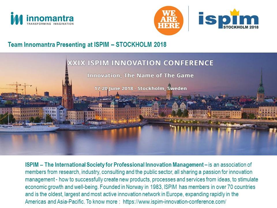 innomantra's tweet photo. @Innomantra at @ispim #Stockholm 17-20th June 2018 - The lords of Innovation Management , @Lokesh_Mysore , #functionalinnovation, #discoverdesignthinking, #jumpstartdigital https://t.co/VwKlOkC8ck