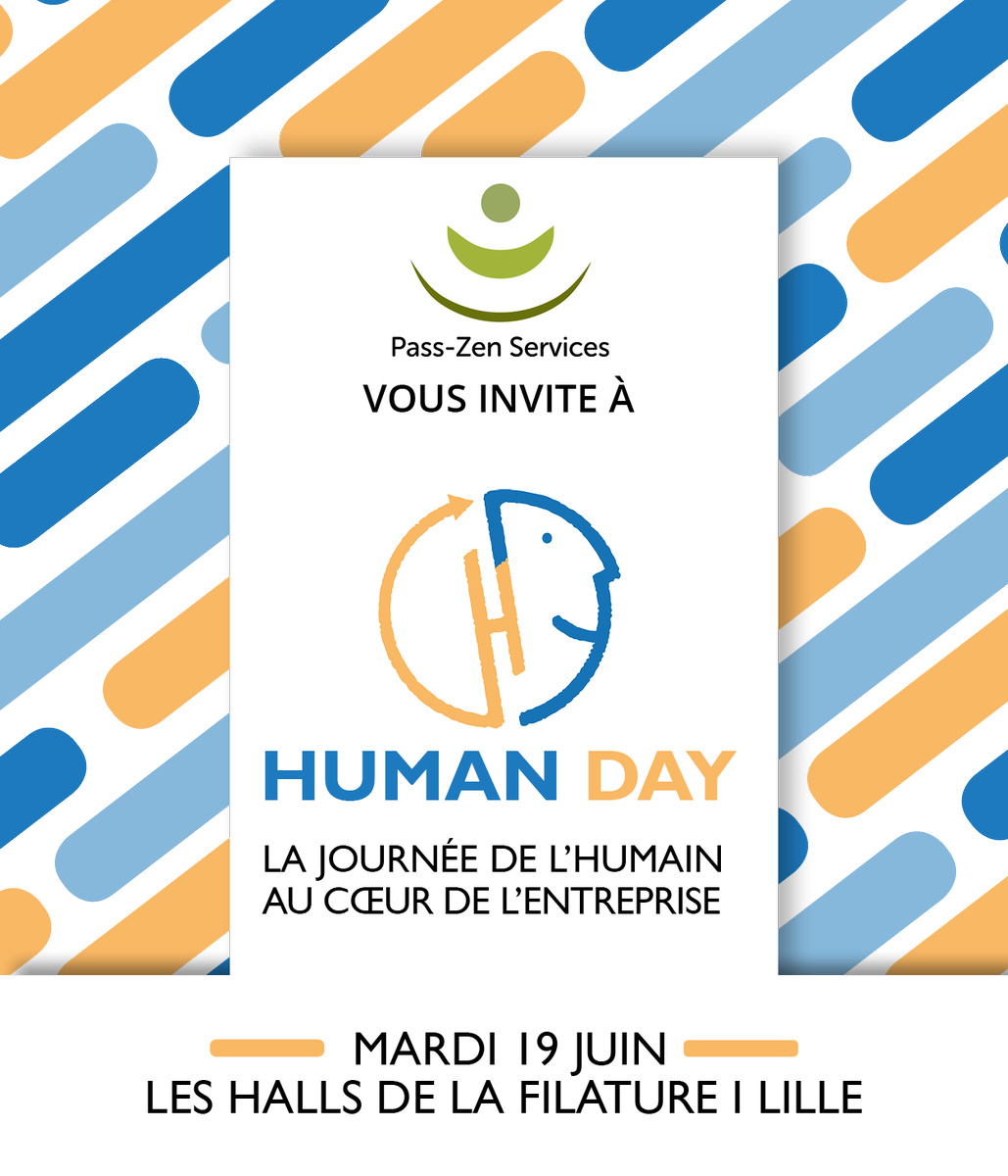 PassZen's tweet photo. Retrouvez-nous le 19 juin au @human_day aux @HallsFilature pour un salon qui met l'Humain au coeurs des entreprises. Vous pourrez découvrir notre Forum "Innovations QVT" 
Réservez votre entrée avec le code "ZEN" https://t.co/clKGE2g3Pj
#Management #RH #Salon #QVT #Bienêtre https://t.co/PHwkF9V2gY