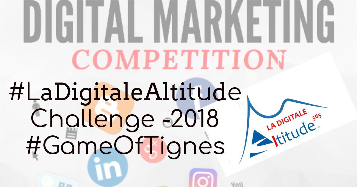Alti365's tweet image. Rappel : #LaDigitaleAltitude est un projet scolaire de #MarketingDigital , une compétition inter-écoles. L'édition 2018 #GameOfTignes  avec le @Telethon_France   a pour objectif d'imaginer 1 événement (fictif) à @TignesOfficiel avec la com inhérente.

m.facebook.com/story.php?stor…