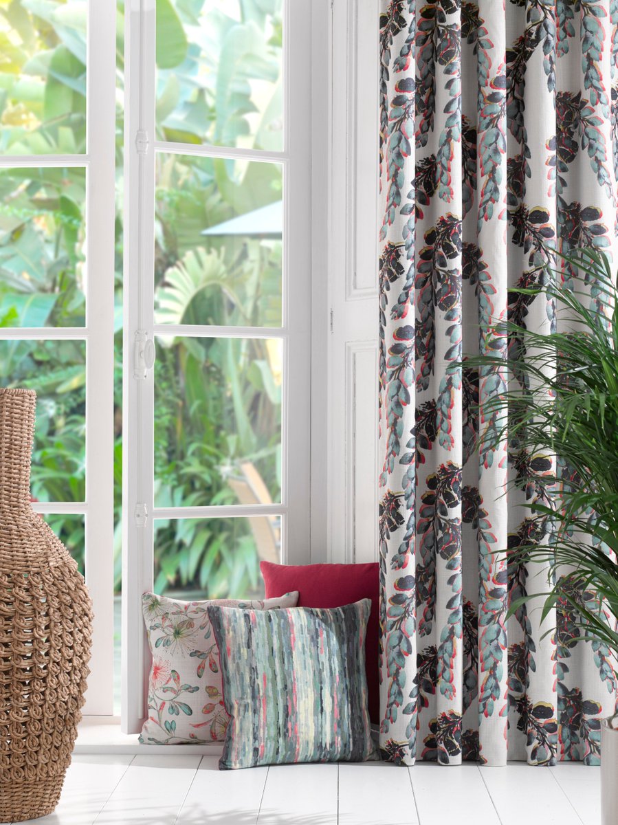 ChessDesigns's tweet image. Brighten up your Monday with our stunning Vietnamese-inspired prints from the Mekong Collection #design #fabric #curtains