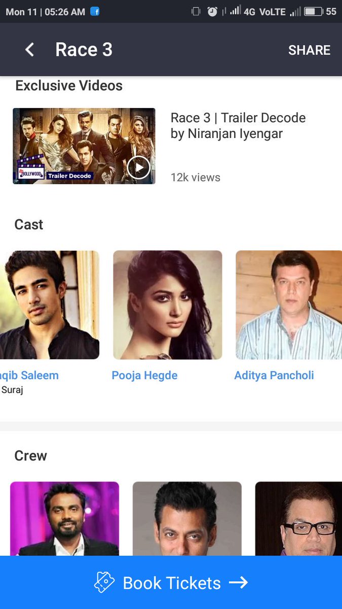 KiraakSalmaniac's tweet photo. #poojahegde & #AdityaPancholi Also In #Race3 Movie ๐
*
My Fvrt BadAss Villen #AdityaPancholi Sir ๐ Excited To See Him.! ๐๐ช
*
Ab To Aur Mazaa Ayega ๐ Waiting For #15June #Race3 #Eid ๐
*
#Race3AdvBookingOpens
#4DaysToRace3
#Race3ThisFriday
#Race3ThisEid
#kirraak https://t.co/DYOU6CUShL