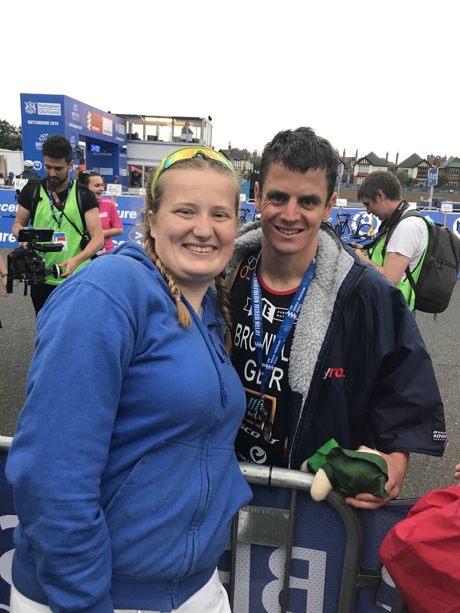 joannagoody's tweet photo. Last week made me realise how much I love triathlon! Incredibly lucky to watch #WTSLeeds and #WTSNottingham and meet some of the top top athletes🏊🏼‍♀️🚴🏽‍♀️🏃🏼‍♀️ I even managed to bag myself a decent race 😀 #worldtri #gb #elites #racing #triathlon https://t.co/Wyodr0pZau