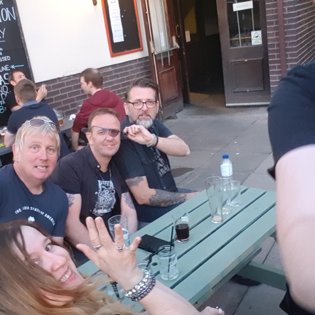 DJReadman's tweet photo. Around with the guys @amongechoes @TheFlapperBrum #savetheflapper #venue #legendary #circuit #band #beers #Cocktails https://t.co/GqyezEIX7o