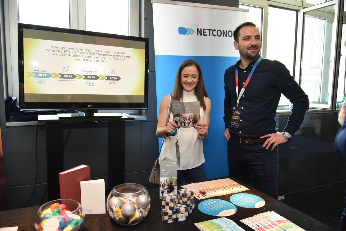 eMagine_rs's tweet photo. We want to thank also our Gold sponsors msg global solutions and NETCONOMY. In the expo zone delegates could visit their booth and hear more about about their business and new positions.
https://t.co/jD8E3wLmQ0, https://t.co/eMbSUBPzwy https://t.co/tsg5MGoq6u