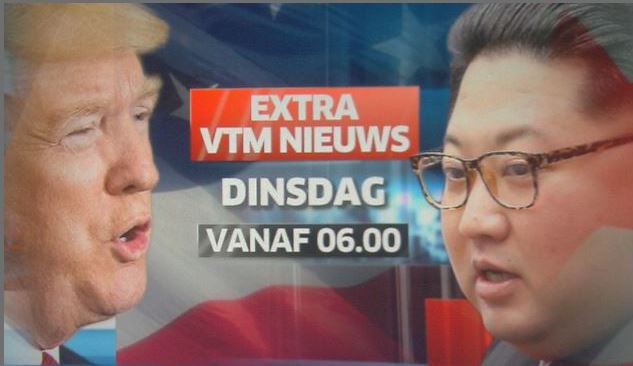 VTMNIEUWS's tweet photo. 📺📲 Volg morgen om 6.00 uur online en op tv extra VTM NIEUWS over historische ontmoeting tussen @realDonaldTrump en Kim Jong-un, met updates om 7.00 en 8.00 uur. https://t.co/1tYeBWukLB https://t.co/6QiqlVwaWX