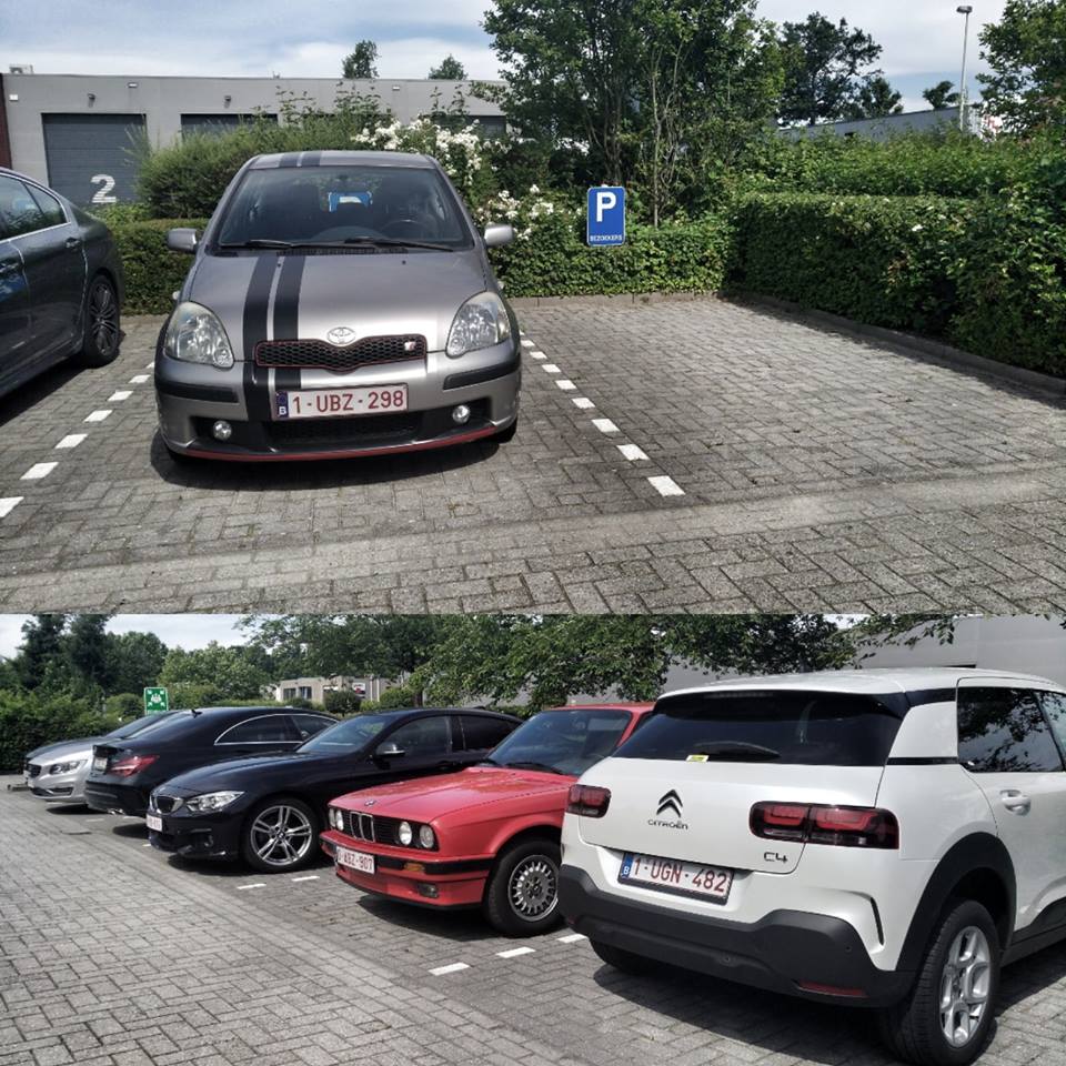 Yves_Wouters's tweet image. TouristOpEigenParking (Al zo'n 5 jaar). De collega's hebben dan weer schoon gerief bij! #Autofans #BesteWerkgever #WegensGratisDrank #EnKoekskes