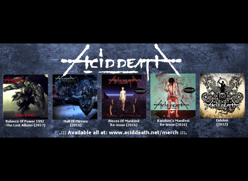 aciddeathgr's tweet photo. ACID DEATH, All Albums
Available all at: https://t.co/3fXkzWU40c
#AcidDeath #Official #Albums #BalanceOfPower #Eidolon #RandomsManifest #PiecesOfMankind #HallOfMirrors #DeathMetal #ThrashMetal #HeavyMetal #google #Facebook #Twitter #Reverbnation #Youtube #Instagram https://t.co/ia53ZsLxEh