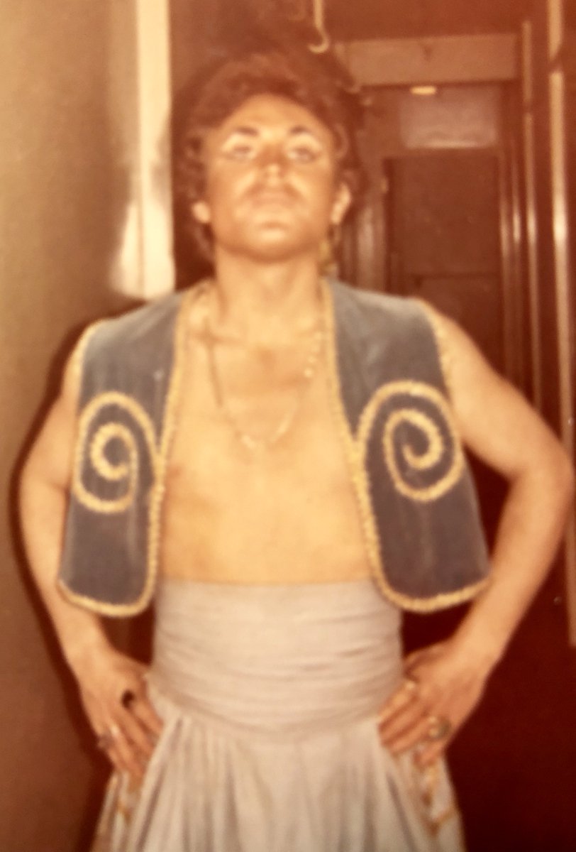 THERussellGrant's tweet photo. Remembering the lovely @EuniceGayson who passed over yesterday I have tried to find a photo of us both from 1972 when we were in #TheKingandI together but no luck, however, I found this one of me as Prince Chululongkorn! Taken backstage at the #CongressTheatre @EBTheatres .... https://t.co/dJJpAYnoUq