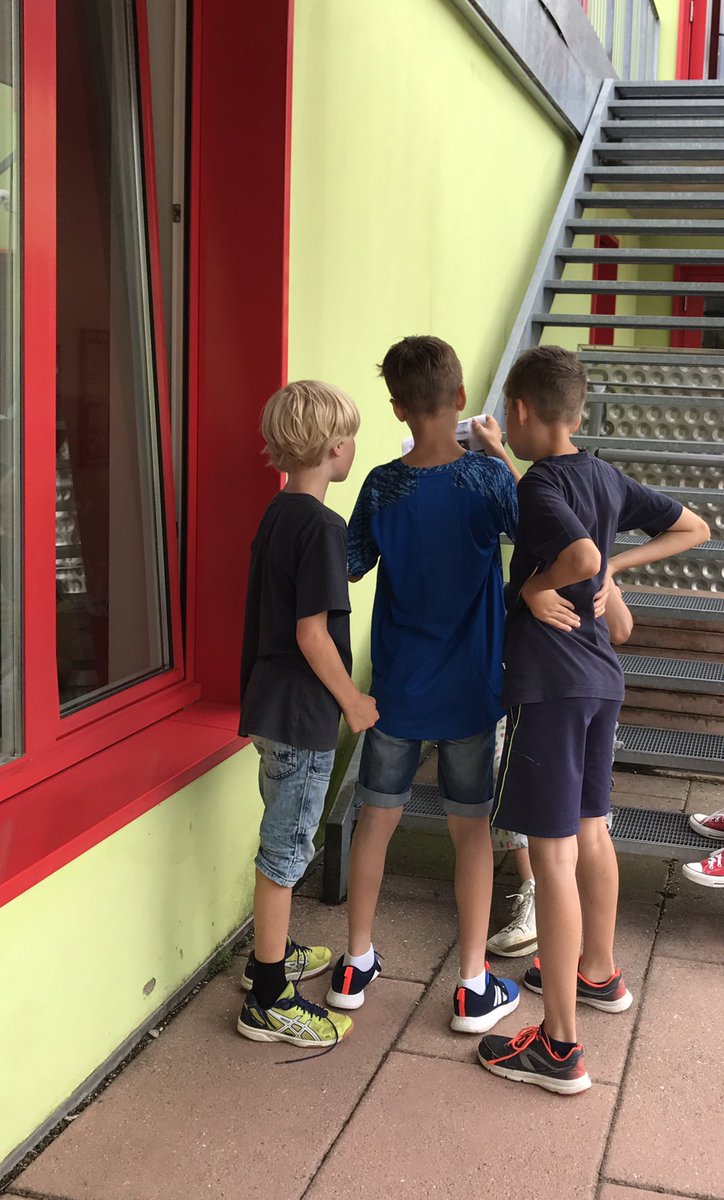ellydilworth's tweet photo. Finding #math in the playground. #zisg4 end of year 'Math Trail' #zislearns #zisexperience #zismath. How many pieces of rope? What angle on the clock face? What fraction on the number line? https://t.co/r6YCldfK6M