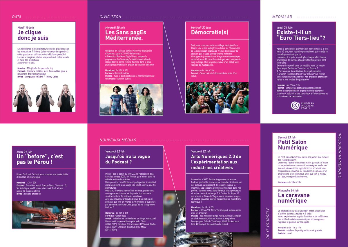 MrCerise's tweet photo. Du 19 au 24 juin c'est les #MarsDigitalDays au @MarsMedialab.
Plein de trucs très cool et surtout le 22, un temps autour du #podcast.
#SaveTheDate , par ici le programme :
@Urban_Prod #PodcastFactory #Marseille #lundipodcast https://t.co/wRwmuDrpnM