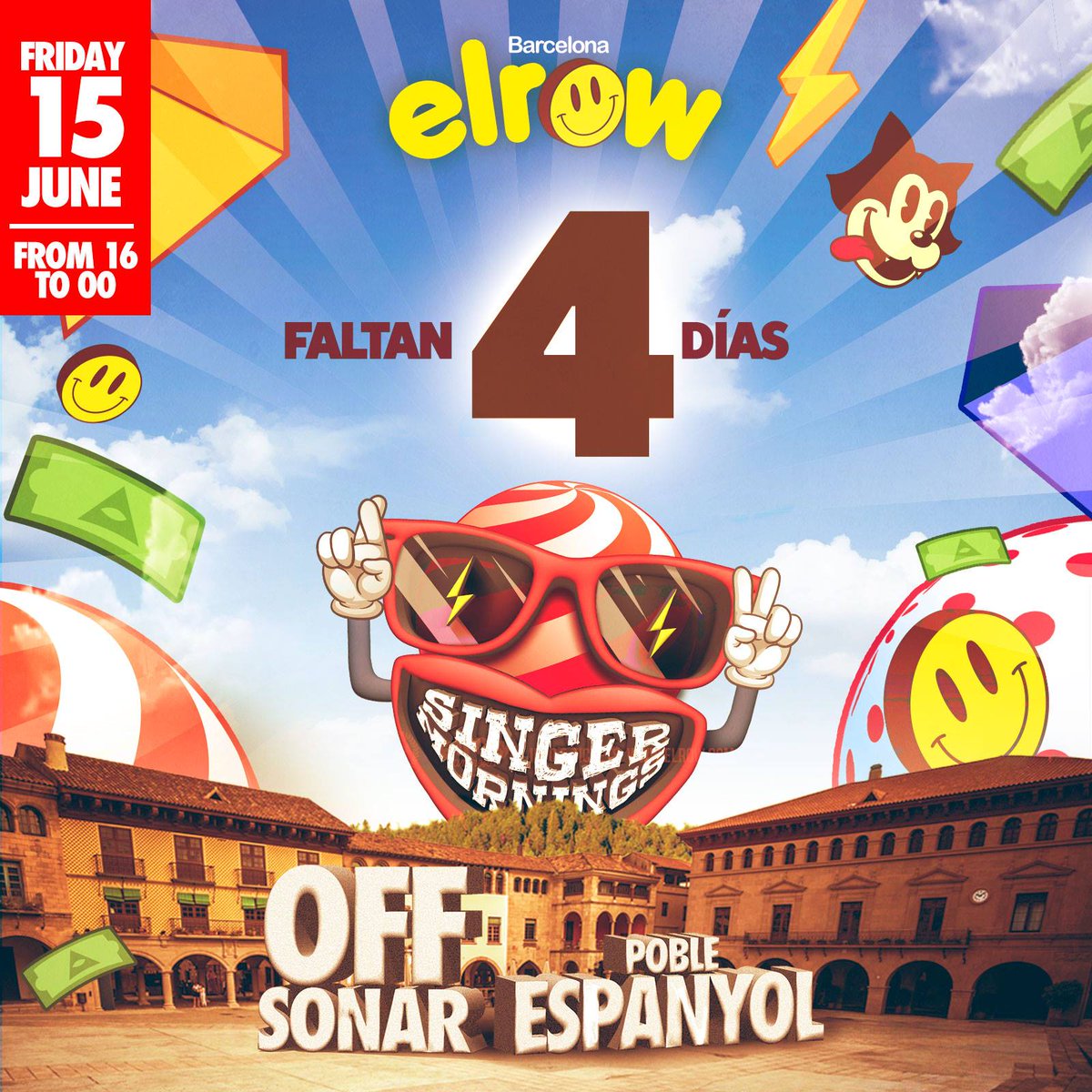 elrow_'s tweet photo. elrow Barcelona - ¡¡Los lunes son menos lunes cuando sabes que el finde toca elrow!!! Empezamos a celebrar la semana del Sónar el Viernes en Poble Espanyol ❤ ❤ ❤ #elrowoff
Entradas: https://t.co/14r36pdqiy https://t.co/YhejL8nPxe