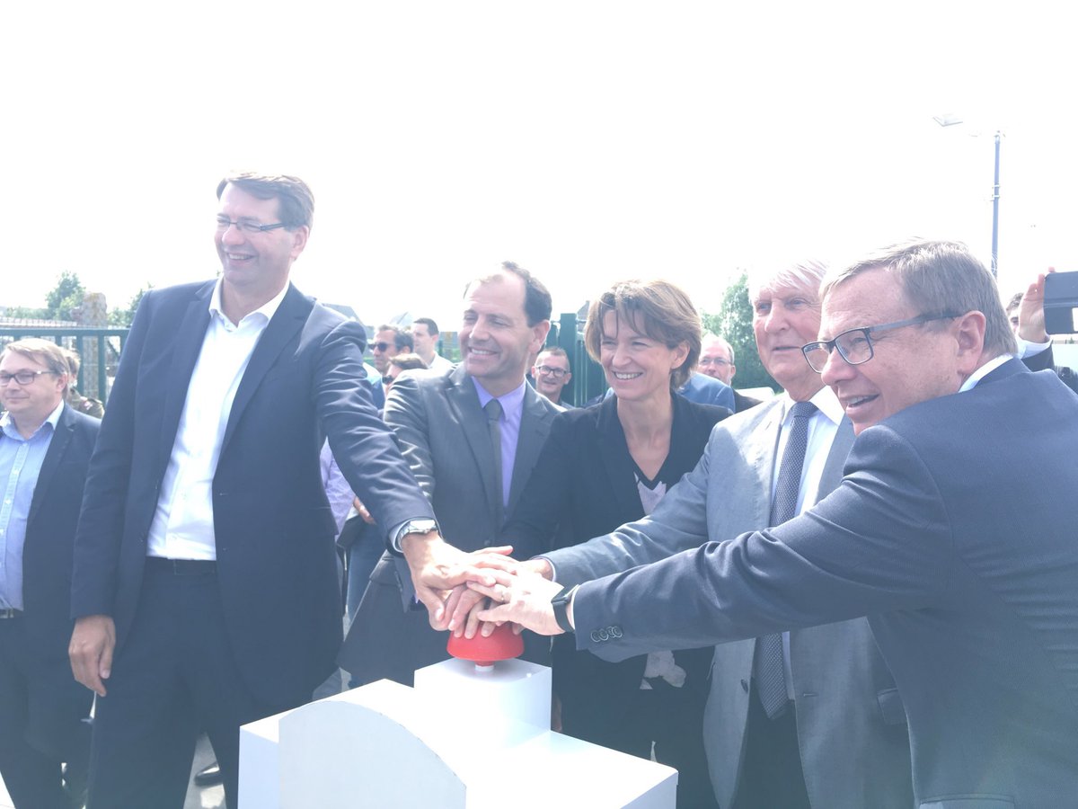 Inauguration de @ProjetGrhyd par @Isabelle_kocher @PhRapeneau @ademe @P_Vergriete à @Cappelle-la-Grande @Dunkerque