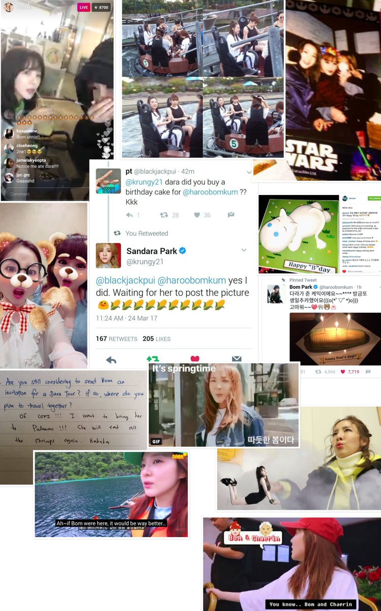 mustexercise's tweet photo. If there's one thing you can't ever question, it's Dara's LOYALTY. 

She never let anyone forget Park Bom. When Bom was being hated, Dara took her on a trip to ph, stayed with her after MAMA 2015, invited her in One Step, went on IG Live with her and always mention her in DaraTv https://t.co/Ye8WKX2yTF