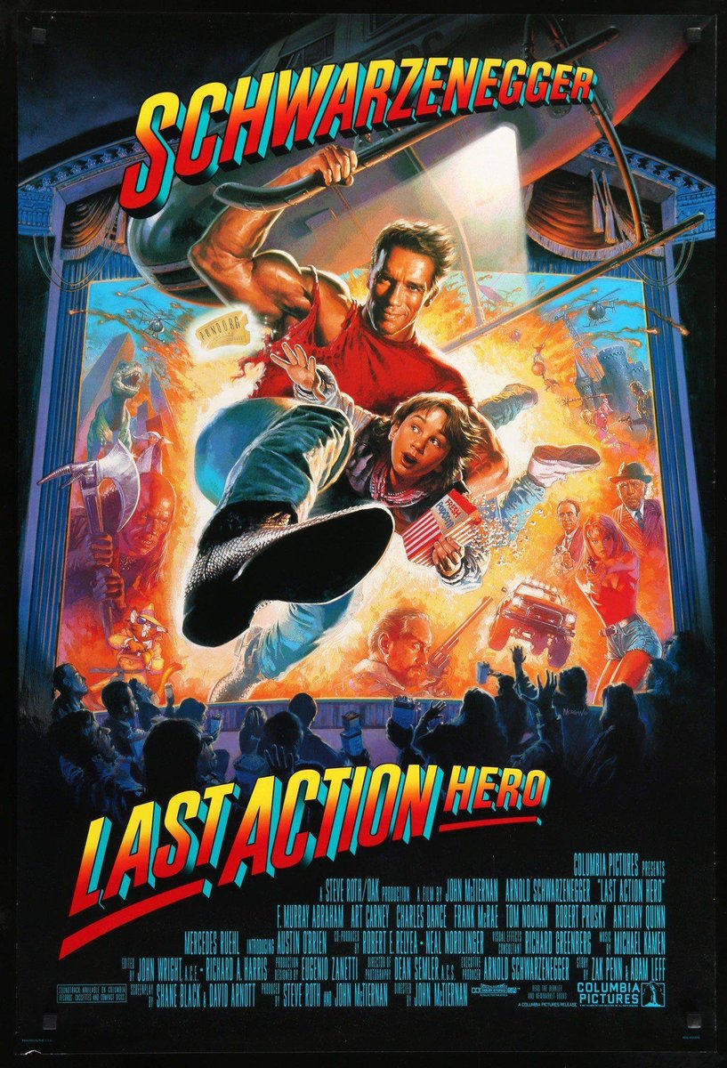 'Last Action Hero' was released #onthisday 25 years ago!

#ArnoldSchwarzenegger #AustinOBrien #CharlesDance #TomNoonan #FMurrayAbraham #BridgetteWilson #IanMcKellen