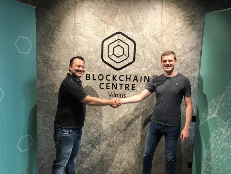 DiviProject's tweet image. Our very own Michael Greenwood met with Gediminas Klepackas, COO, of the Blockchain Center in Vilnius, Lithuania where they started a great relationship and he was invited back to speak to their blockchain community this week. #blockchain #diviproject