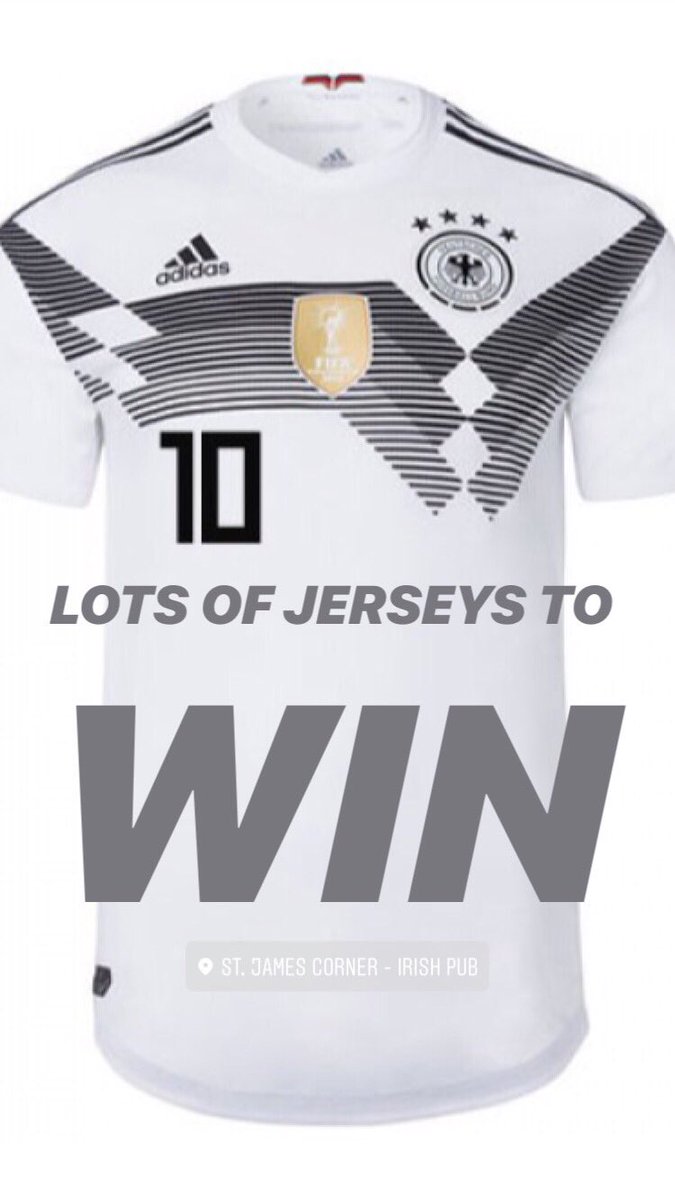 FIFA WORLD CUP! Be here for the games for a chance to win a jersey! England and Germany up for grabs!